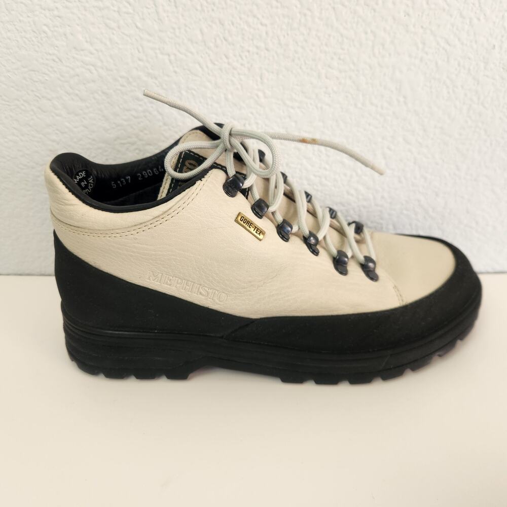 Mephisto Secret Cream Black Bamby Walking Boots Women Size 9 Gore-Tex - Picture 4 of 12